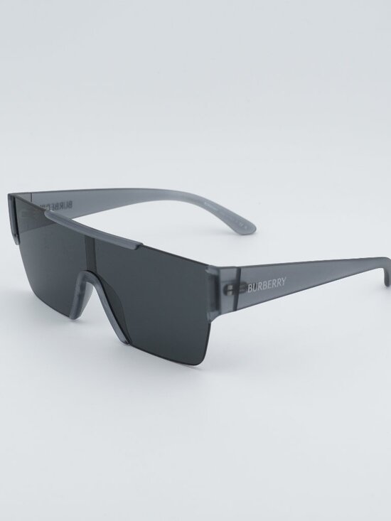 Burberry BE4291 421387 Sunglasses Grey Shield Frame, Grey Lenses main image 10